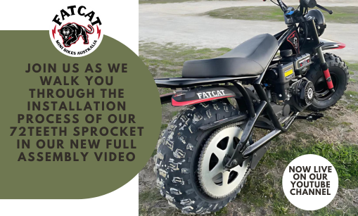 FatCat Mini Bike Upgrade: Unlock More Power with the 72-Teeth Sprocket!