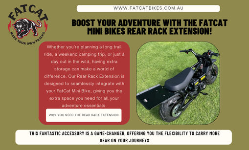 Rear Rack Extension -Enhance Your FatCat Mini Bikes Off-Road Experience