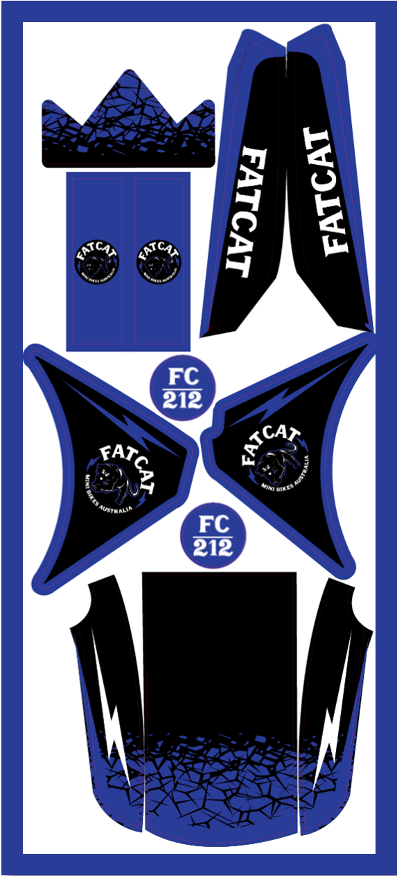 Coloured Graphic Sticker Kit