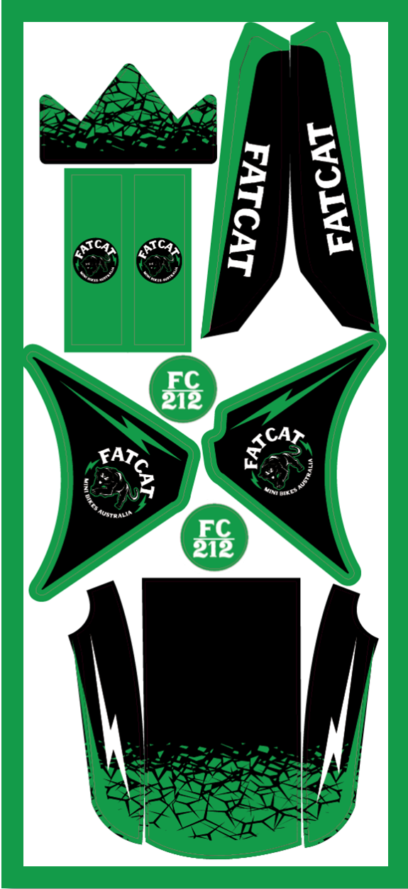 Coloured Graphic Sticker Kit