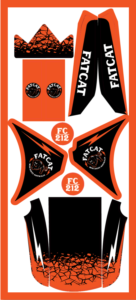 Coloured Graphic Sticker Kit