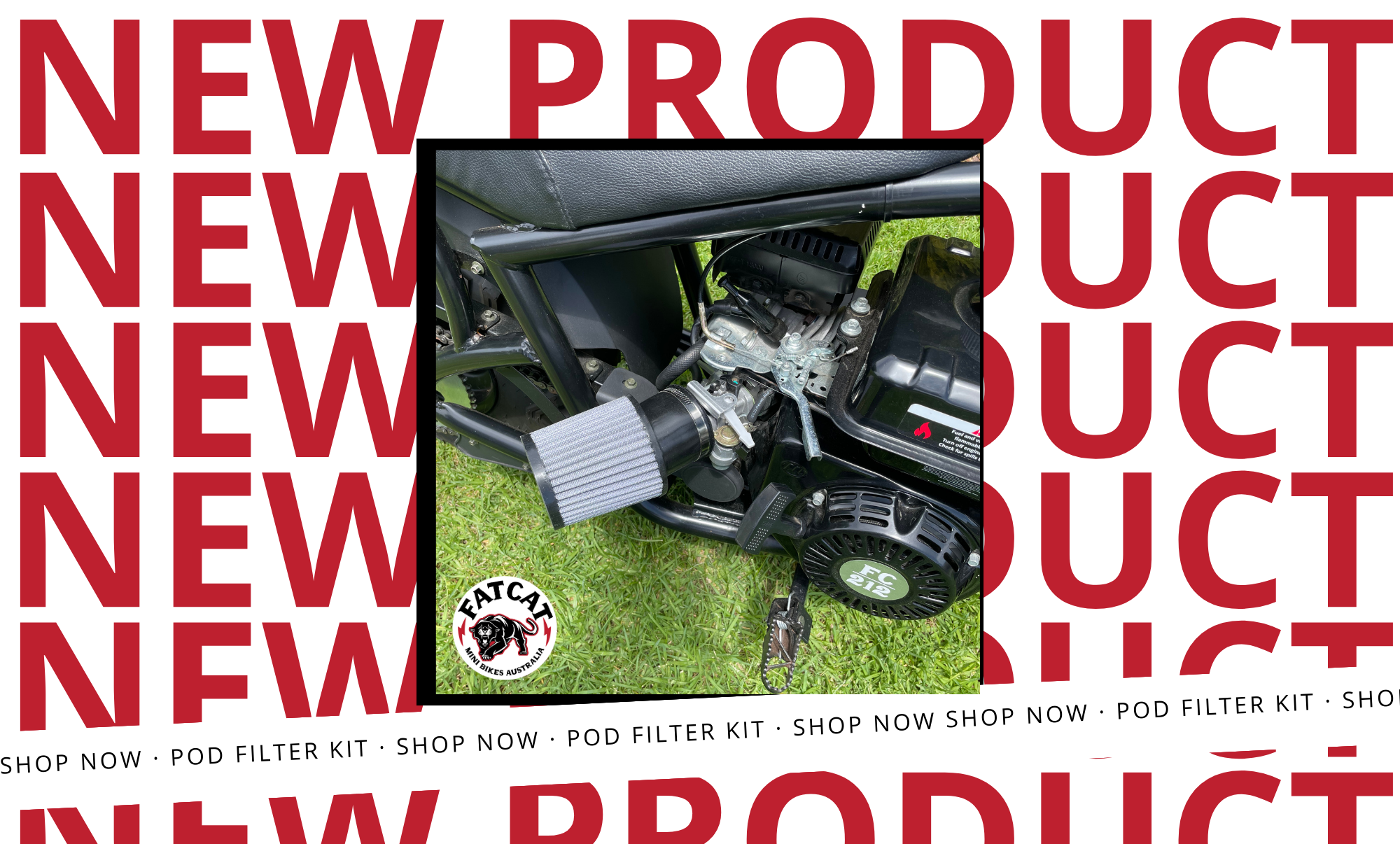 Elevate Your Ride: Introducing Our Pod Filter Kit for FatCat Mini Bike ...