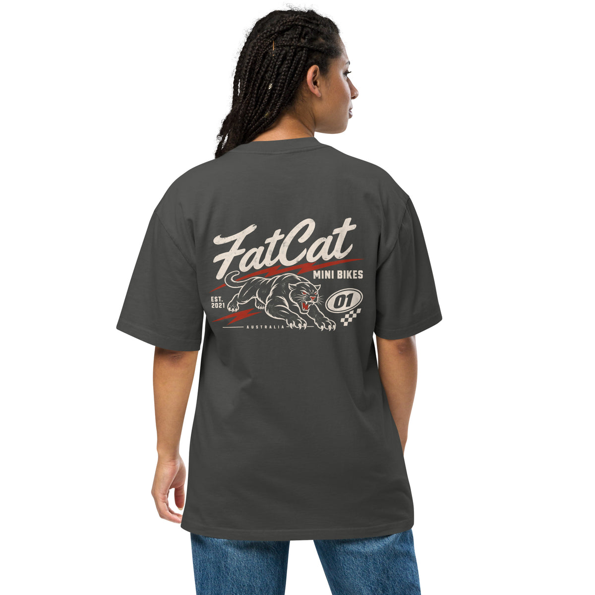 FatCat 01 Oversized Faded Tee