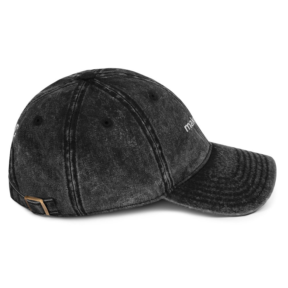 Make Tracks cap, other side