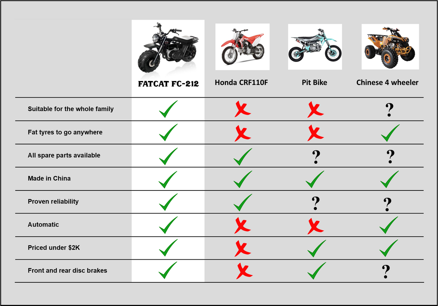 FatCat Mini Bike FC-212